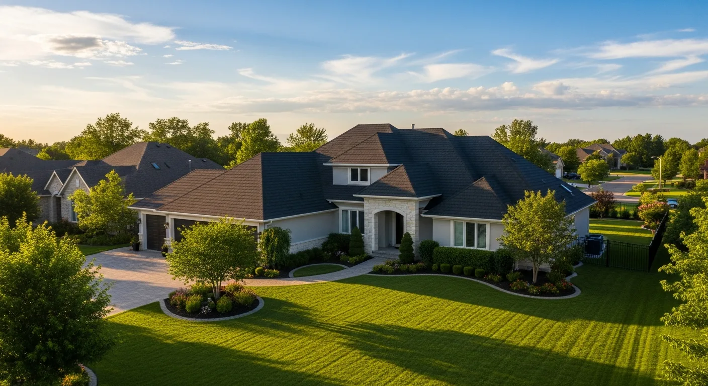 Roofing website mockup