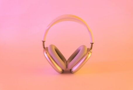 Headphones - pink and white wireless headphones