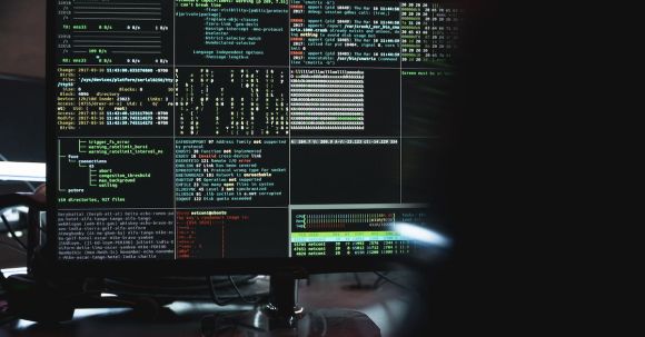 Anti-Virus Programs - Close-Up View of System Hacking in a Monitor