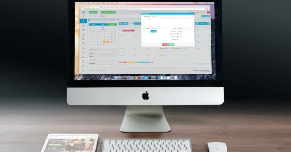 Tablet As Monitor - Silver Imac, Apple Magic Keyboard, and Magic Mouse on Wooden Table