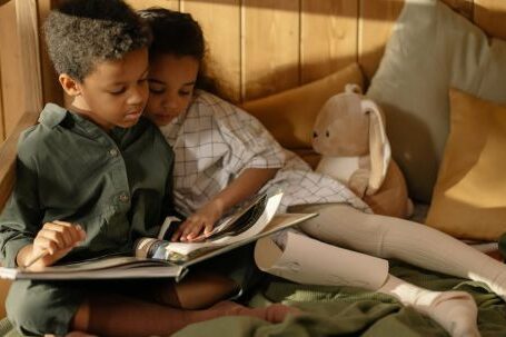 E-Readers - Two Kids Reading a Fairy Tale Book