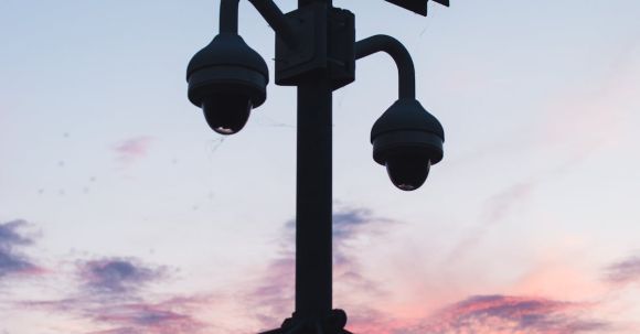 Smart Security Cameras - Silhouette Photo of CCTV